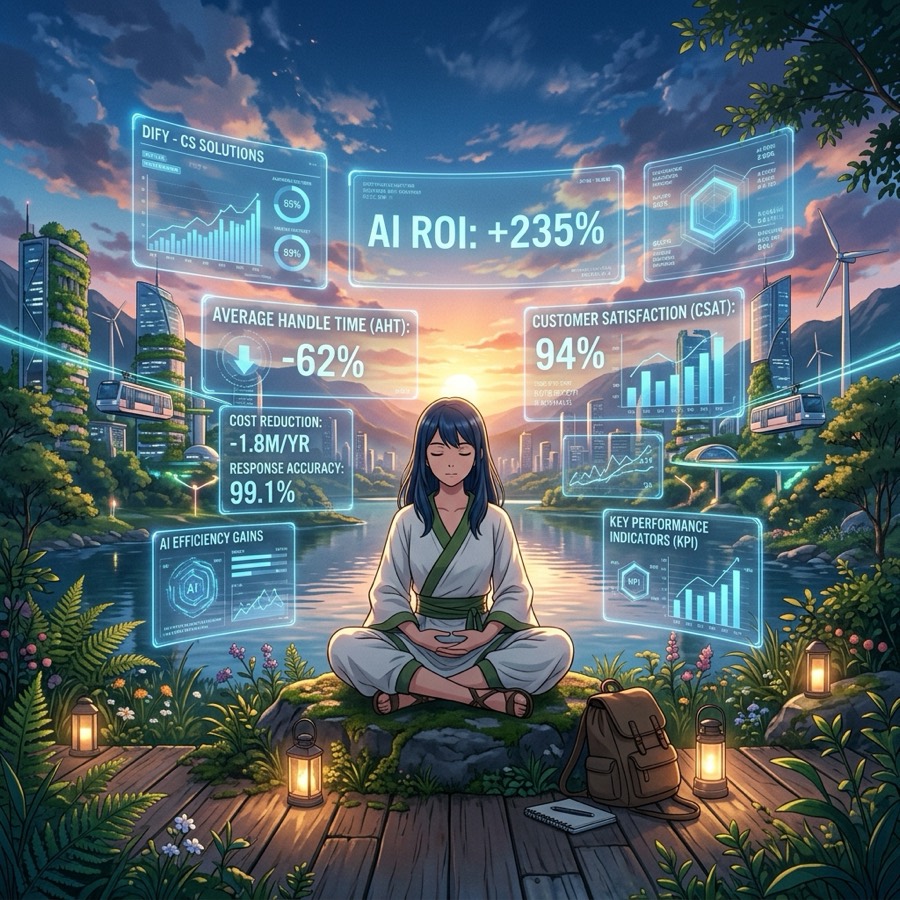 導入 Dify 之後怎麼證明有用？用工時、轉單率與客服解決率做 KPI，並規劃下一個部門擴張